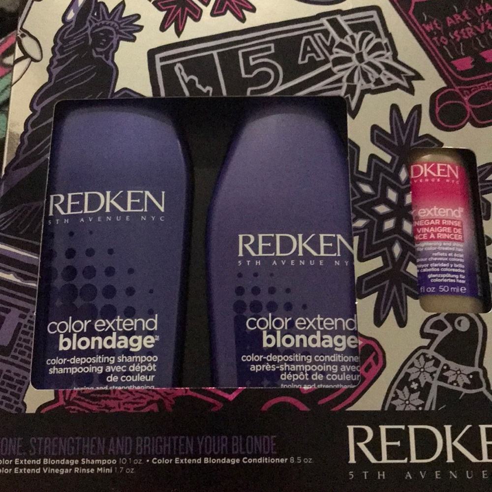 Redken shampoo + conditioner & rincer